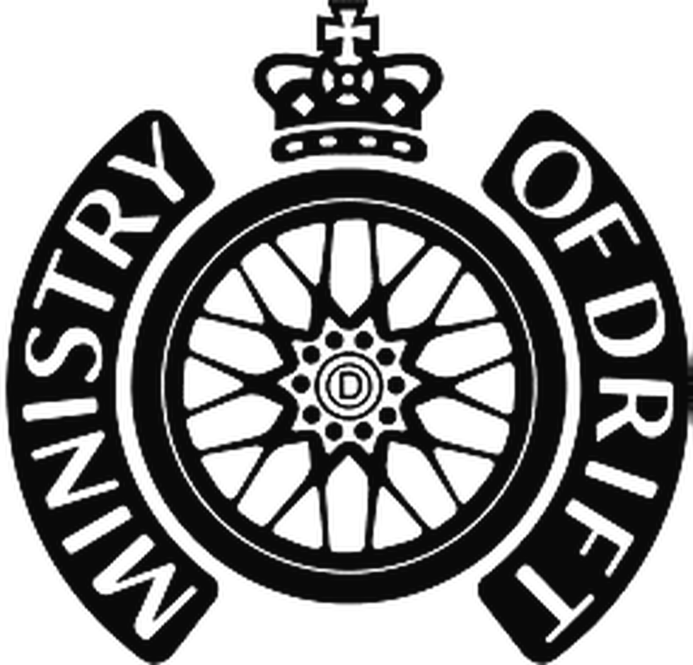 Ministry of Drift crown and wheel logo